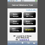 VisiVit, votre vitrine professionnelle sur Internet : page d'accueil iPhone du site témoin